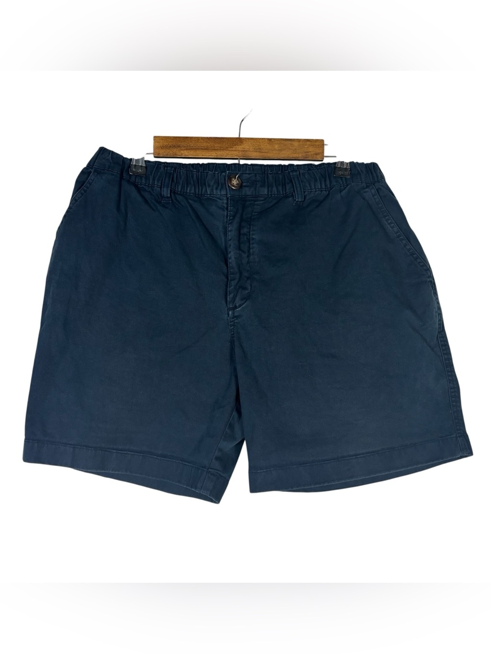 Chubbies Stretch Shorts Navy Blue Elastic Waist 7 Inch Inseam Pockets Men's XL